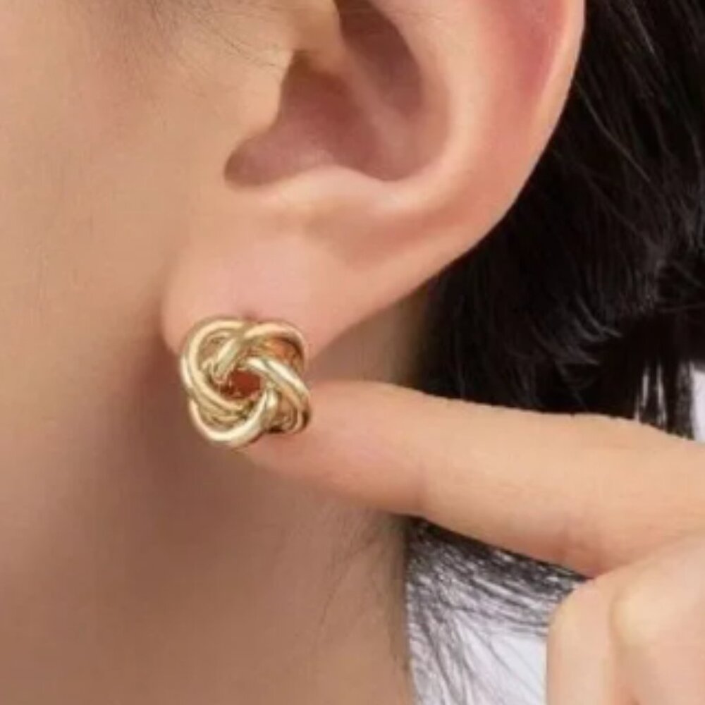 NWT, Elegant Gold Stud Earrings